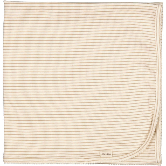 MarMar Modal Fine Rib Sandstone Stripe Alida Tæppe