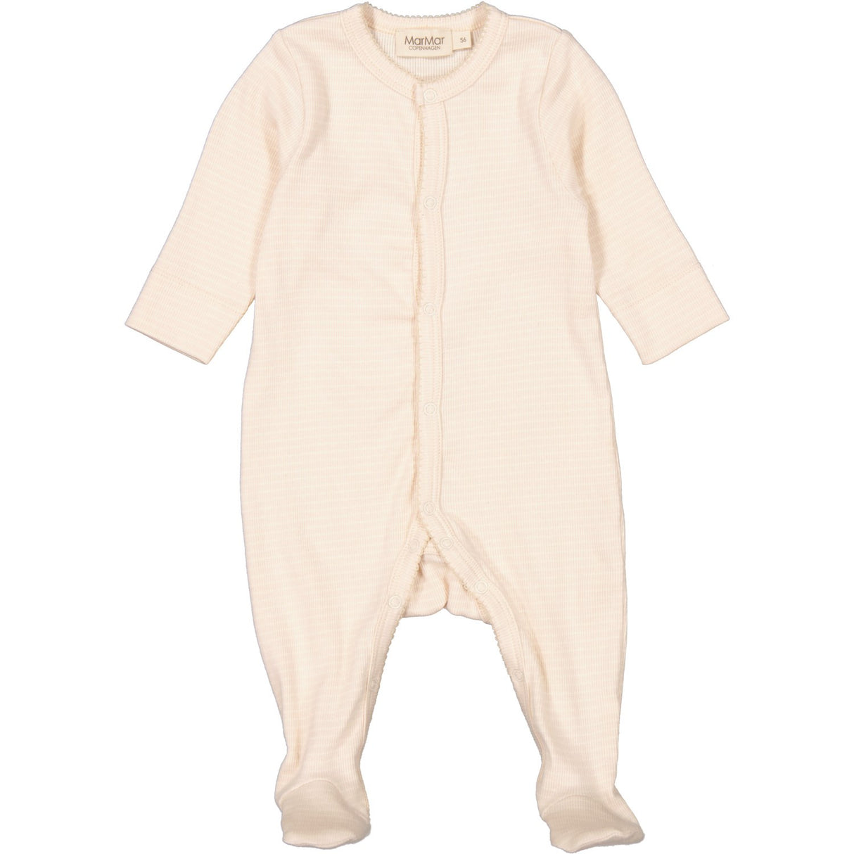 MarMar New Born Modal Fine Rib Rose Quartz Stripe Rukano Heldragt