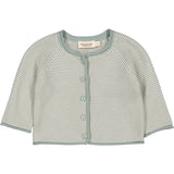 MarMar New Born Modal Mix Dusty Jade Stripe Totti Strik Cardigan