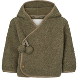 MarMar Bonded Teddy Olive Leaf Jojo Fleece Jakke