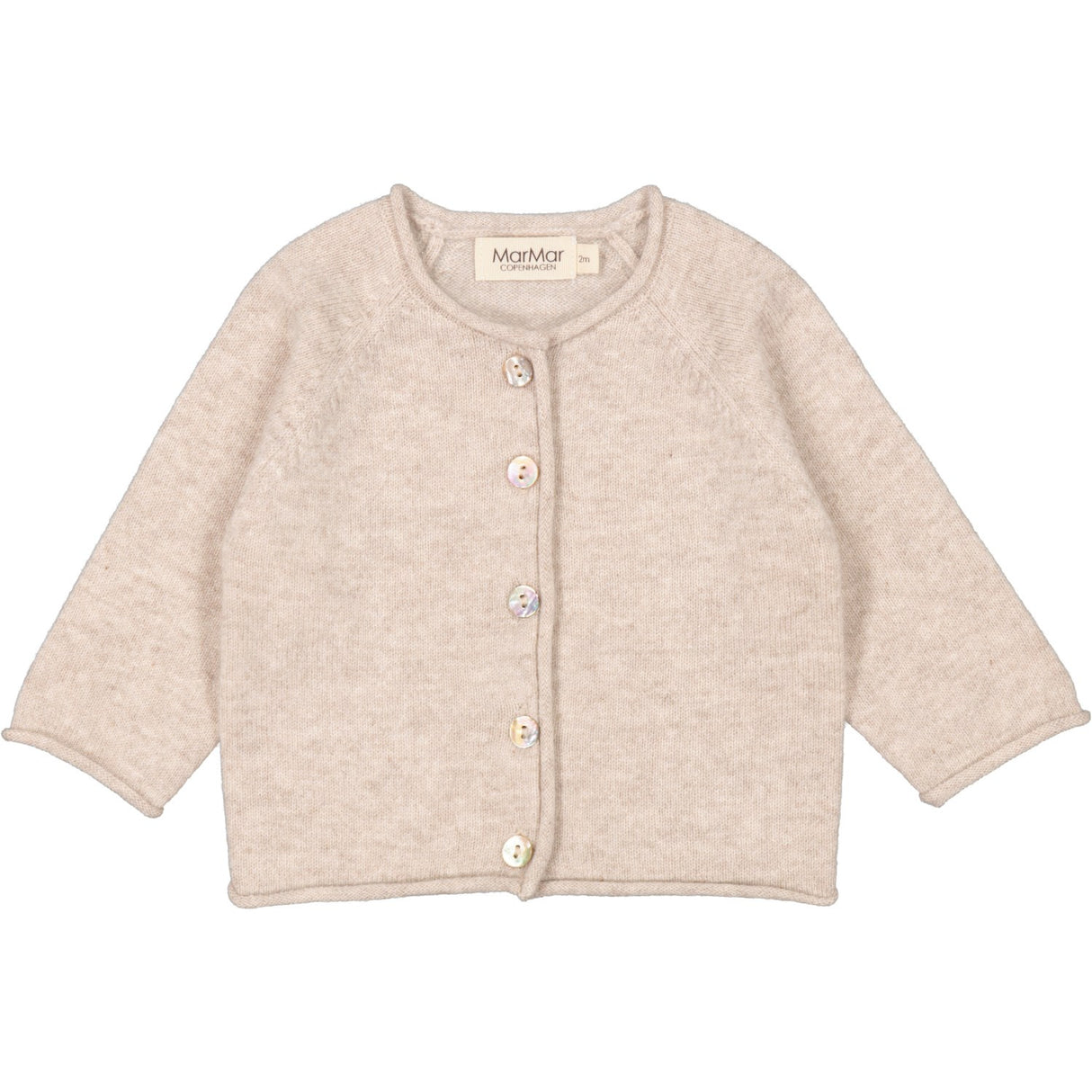 MarMar Cashmere Sand Melange Tamla Strik Cardigan