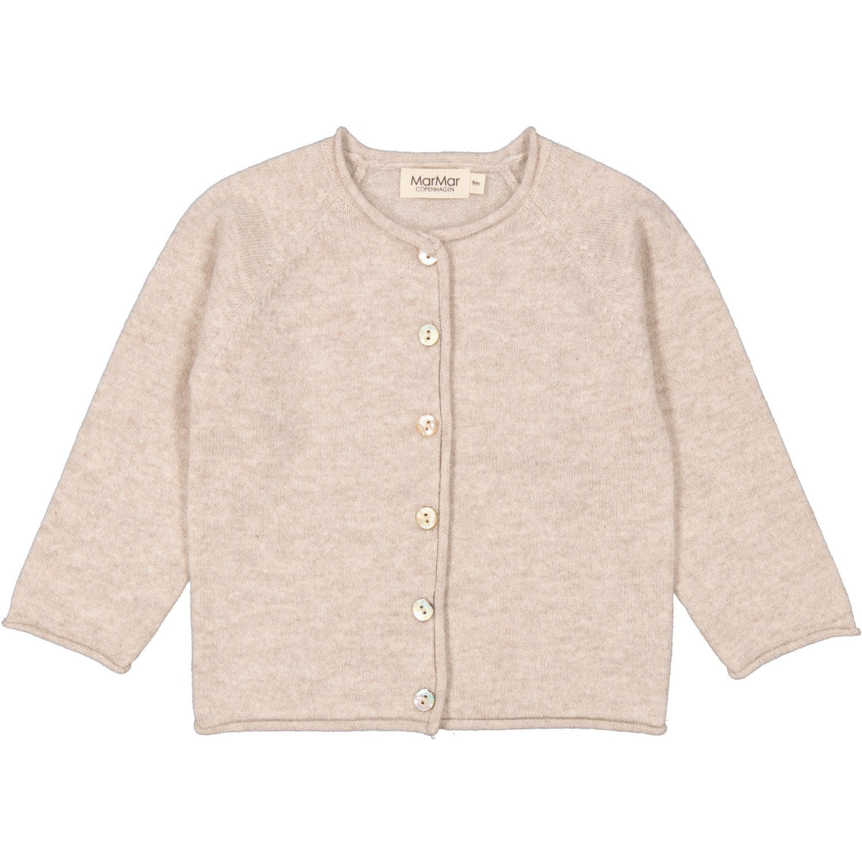 MarMar Cashmere Sand Melange Tamla Strik Cardigan