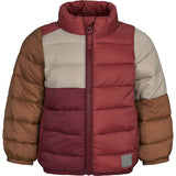 MarMar Vegan Puffer Deep Ruby Block Owe Jakke