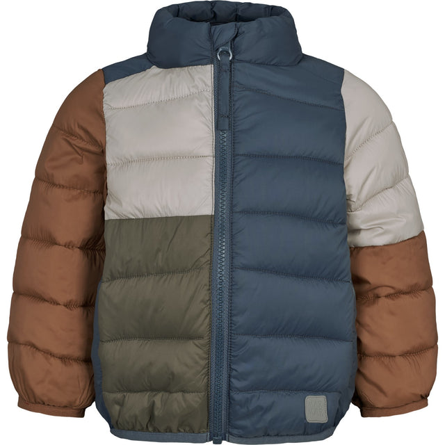 MarMar Vegan Puffer Shaded Blue Block Owe Jakke