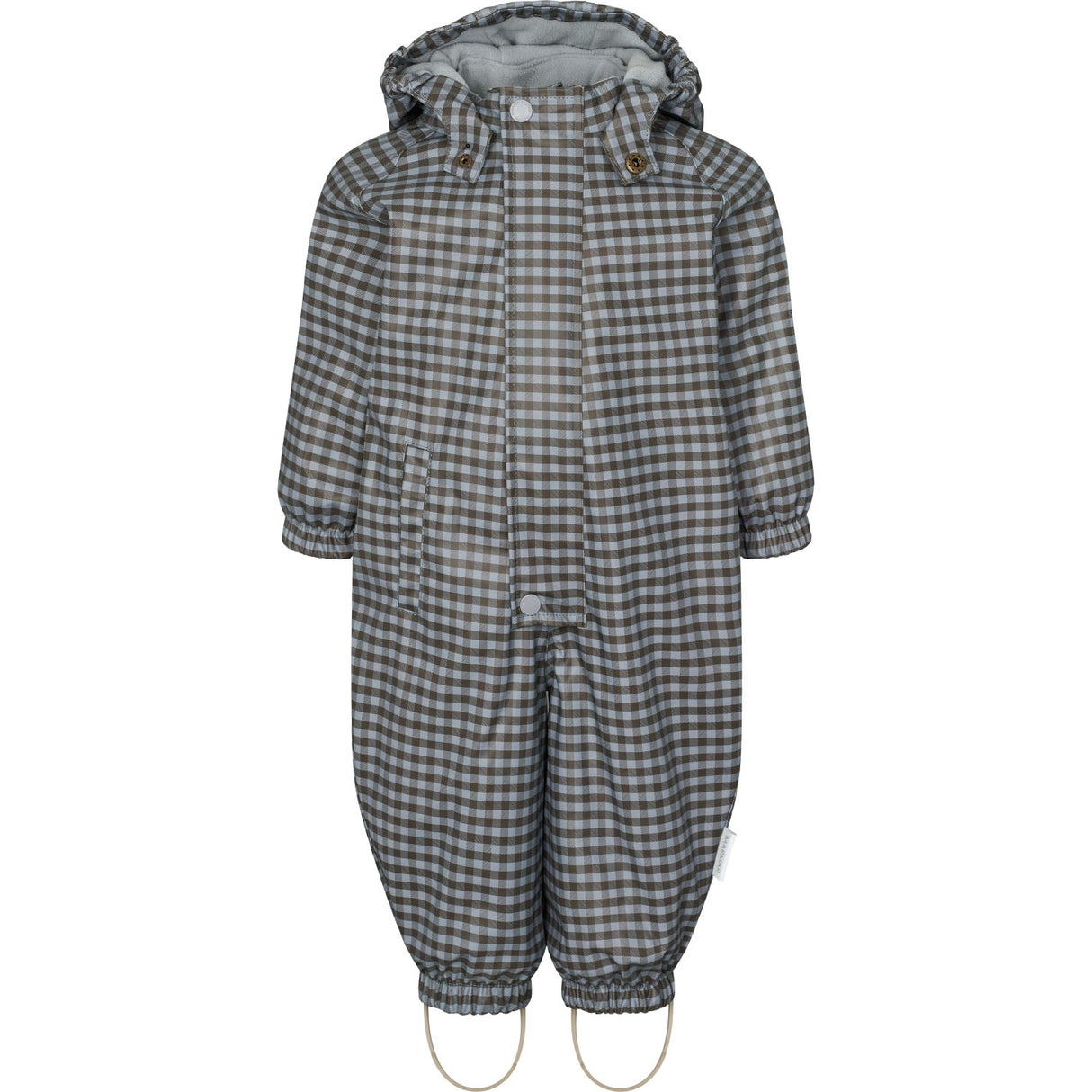 MarMar Rainwear Fleece Espresso Check Orion Regndragt