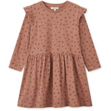 LieWood Cherries / Dark Rosetta Lima Printed Frill Longsleeve Kjole