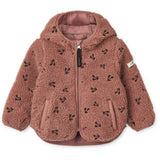 LieWood Cherries / Dark Rosetta Mara Pile Jacket With Ears