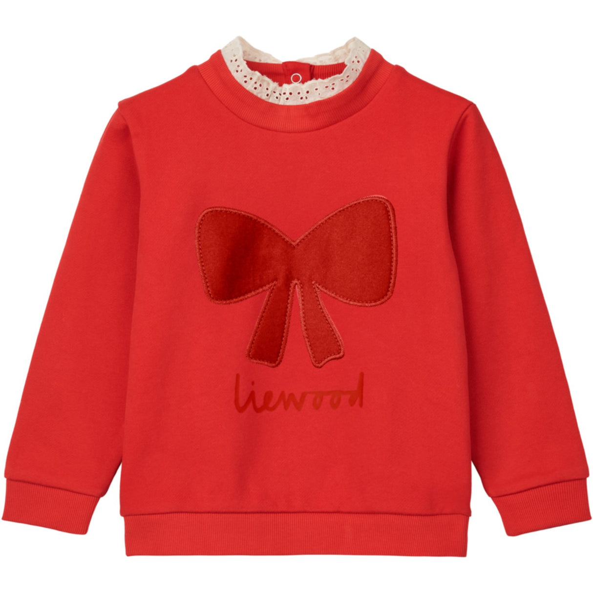 LIEWOOD Holiday Bow Dark Red / Apple Red Rakel Sweatshirt