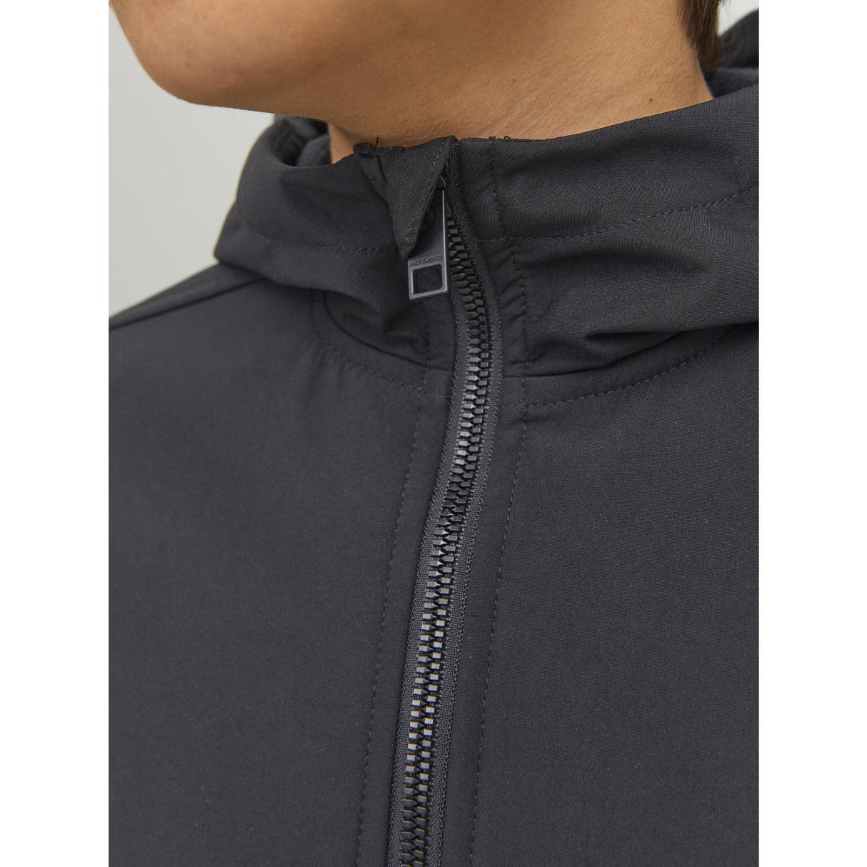 Jack & Jones Junior Black  Basic Softshell Jacket With Hood Noos 5