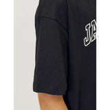 Jack & Jones Junior Black Caleb Varsity T-Shirt O-Neck Noos