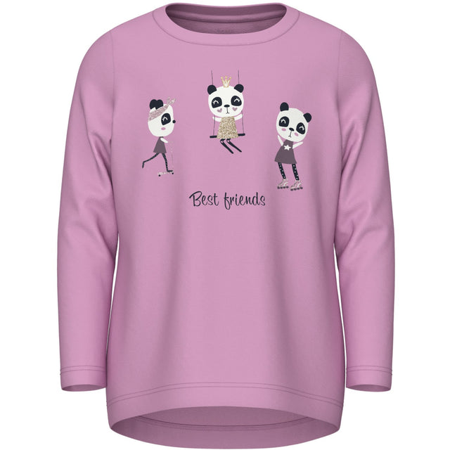 Name It Pastel Lavender Panda Vix Bluse