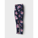 Name It Dark Sapphire Big Flowers Vivian AOP Leggings 2