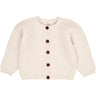 Copenhagen Colors Cream Classic Baby Cotton Cable Cardigan