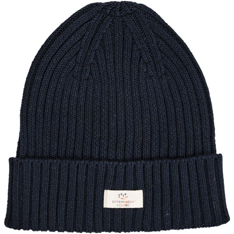 Copenhagen Colors Navy Cotton Knitted Classic Beanie