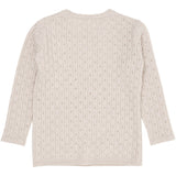 Copenhagen Colors Pale Cream Melange Merino Classic Pointelle Bluse