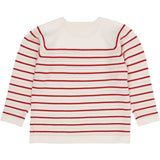 Copenhagen Colors Cream/Dusty Rose/Red Combi Merino Striped Bluse