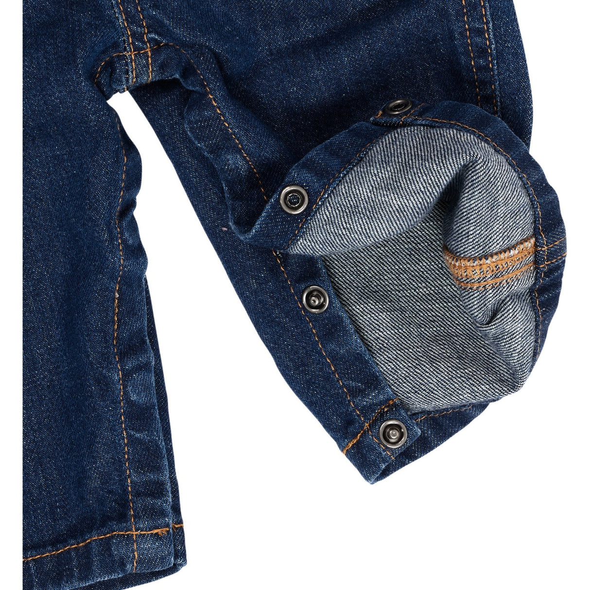 Copenhagen Colors Dark Indigo Blue Washed Organic Baby Smækbukser