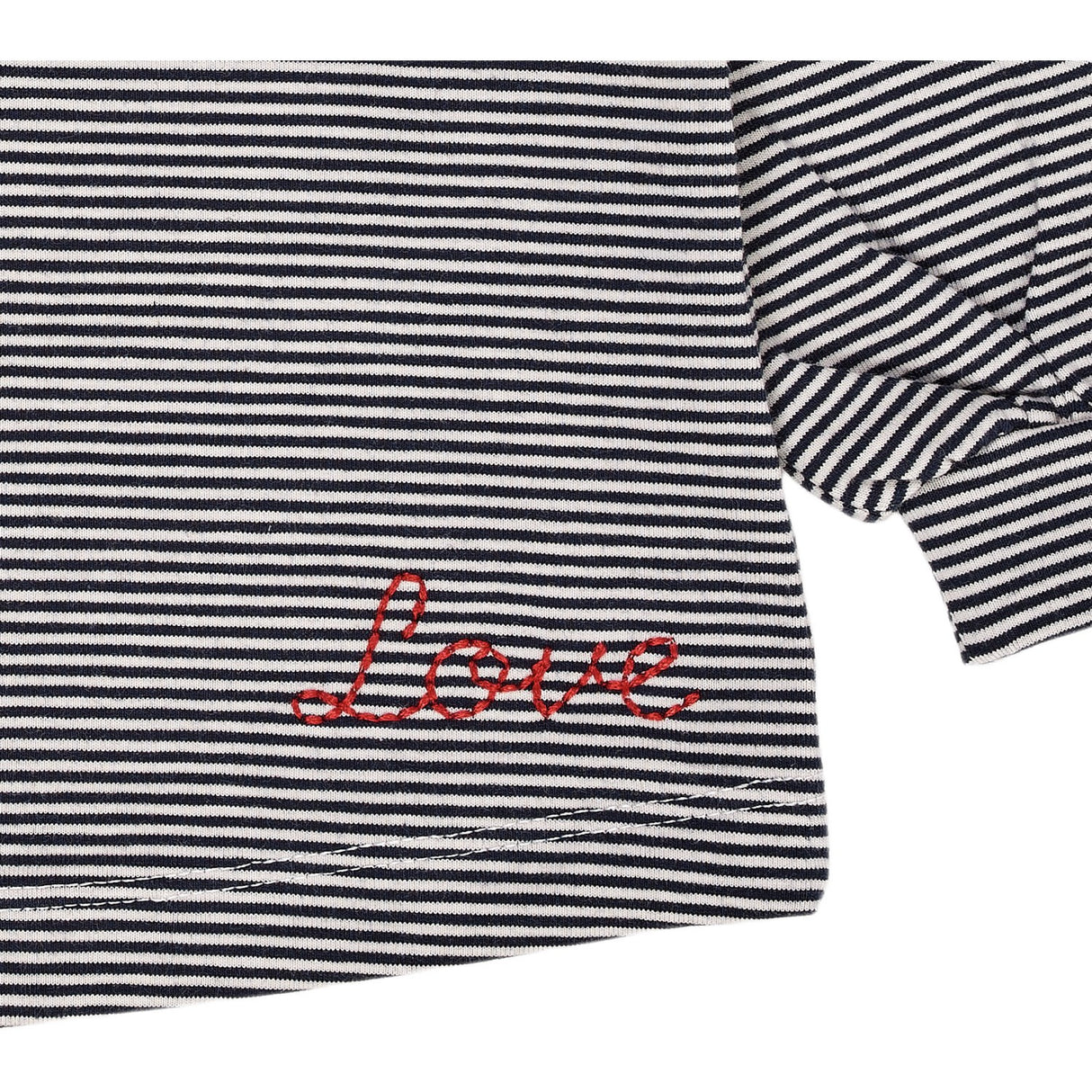 Copenhagen Colors Navy/Cream Stripe Striped Bluse M. Krave