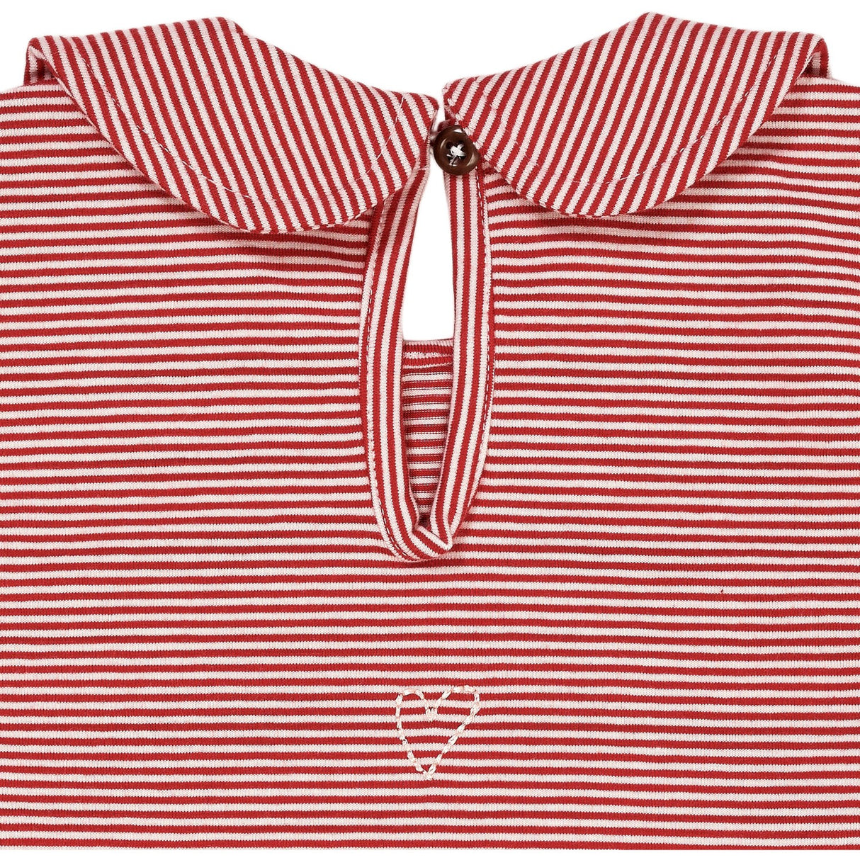 Copenhagen Colors Red/Cream Stripe Striped Bluse M. Krave