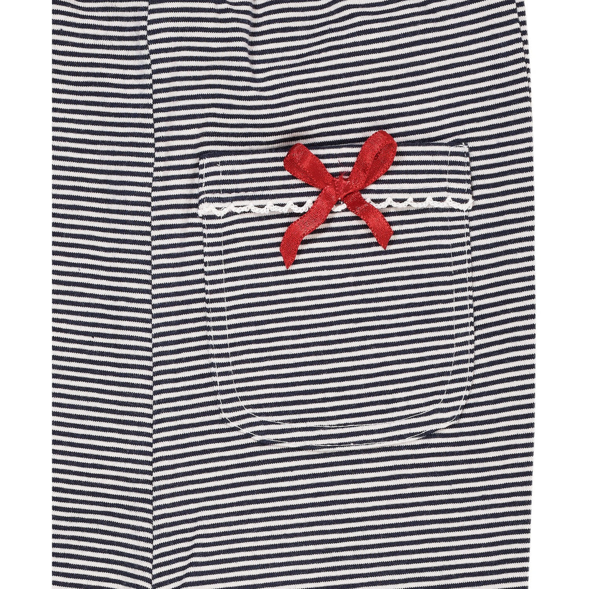 Copenhagen Colors Navy/Cream Stripe Striped Flare Bukser