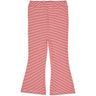 Copenhagen Colors Red/Cream Stripe Striped Flare Bukser