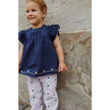 Copenhagen Colors Lavender W. Navy Hearts Twill Heart Bukser