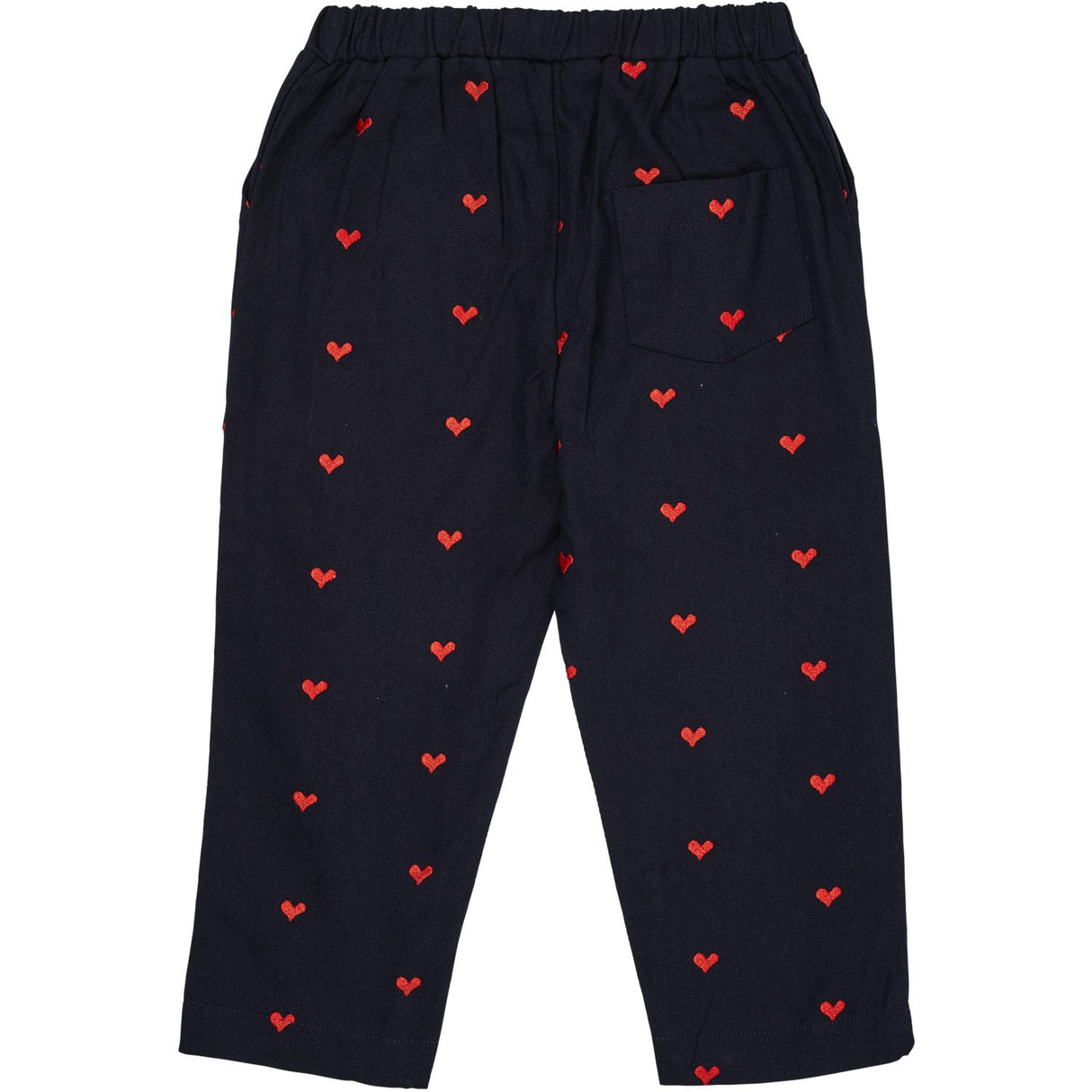 Copenhagen Colors Navy W. Red Hearts Twill Heart Bukser