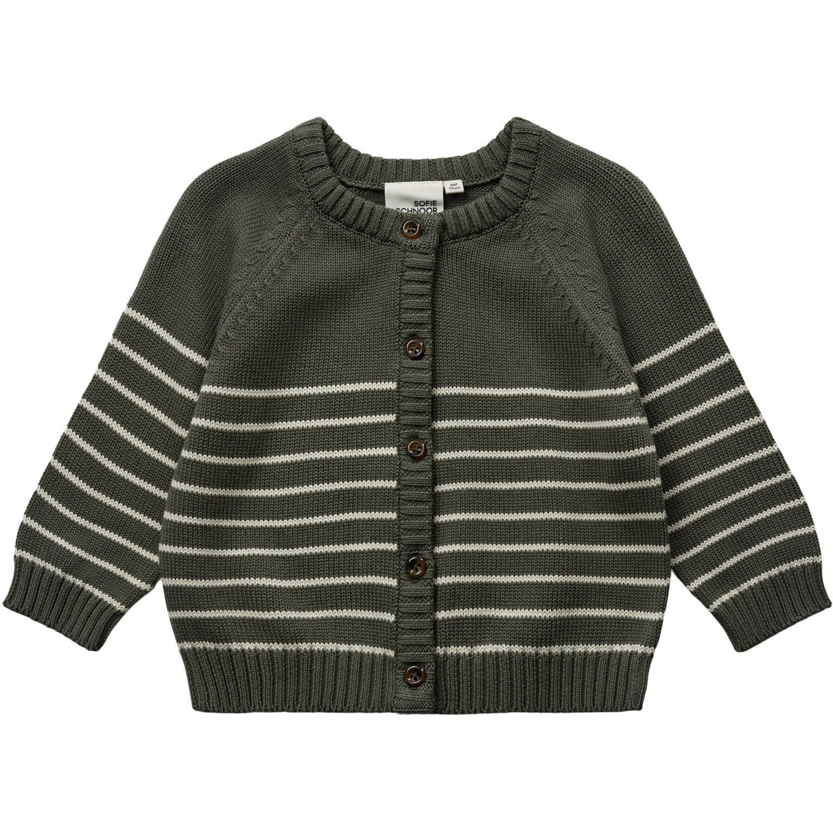 Sofie Schnoor Forest Green Strik Cardigan