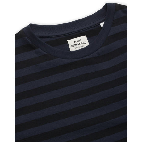 Mads Nørgaard Navy/Black Organic Midi Thorlino T-shirt 2