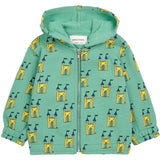 Bobo Choses Green Faraway Castle All Over Zipped Sweatshirt