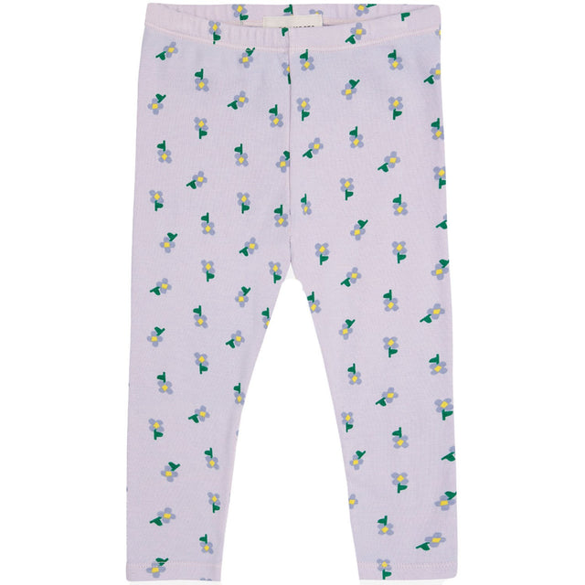 Bobo Choses Lavender  Pansy Flower All Over Leggings