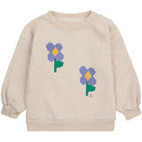 Bobo Choses Beige Pansy Flower Sweatshirt