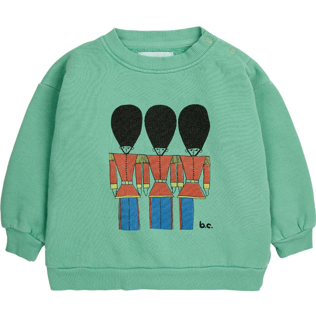 Bobo Choses Green Little Tin Soldiers Sweatshirt