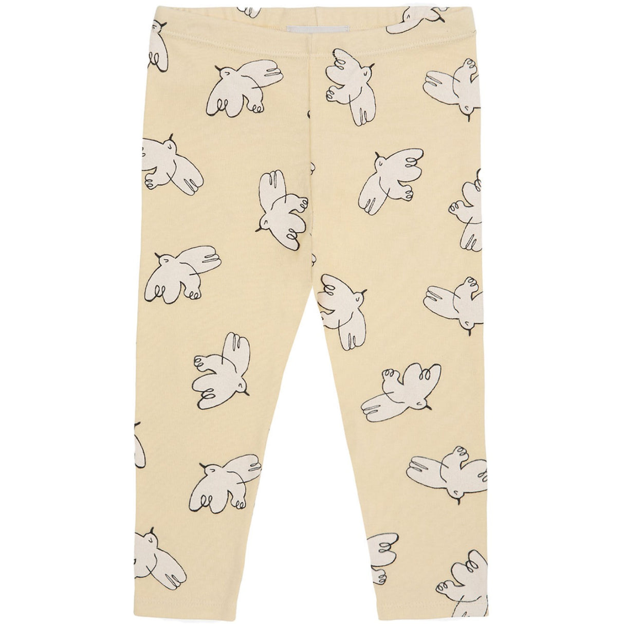 Bobo Choses Light Yellow Freedom Bird All Over Leggings