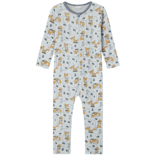 Name It Gray Dawn AOP Willit Wool Onesie