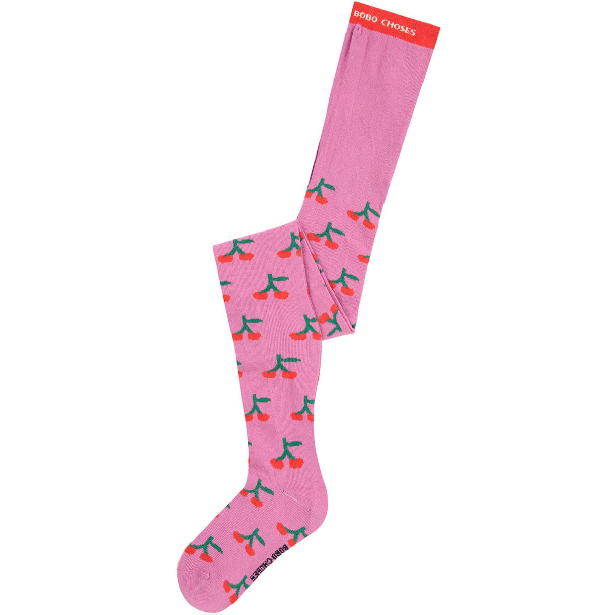 Bobo Choses Light Pink Bobo Cherry All Over Tights