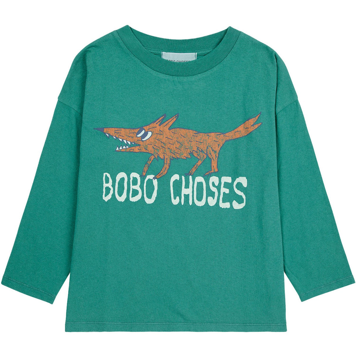 Bobo Choses Dark Green The Clever Fox Bluse