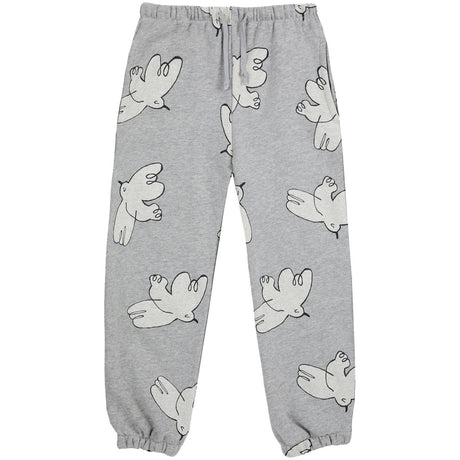 Bobo Choses Light Heather Grey Freedom Bird All Over Sweatpants