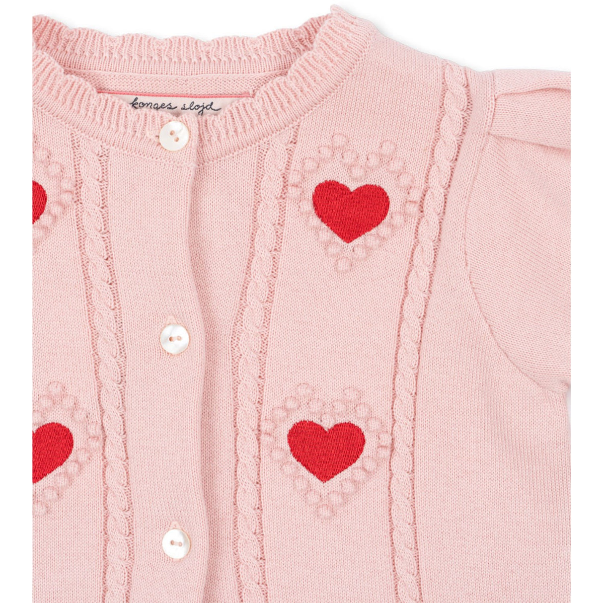 Konges Sløjd Silver Pink  Soleil Knit Cardigan Gots 15