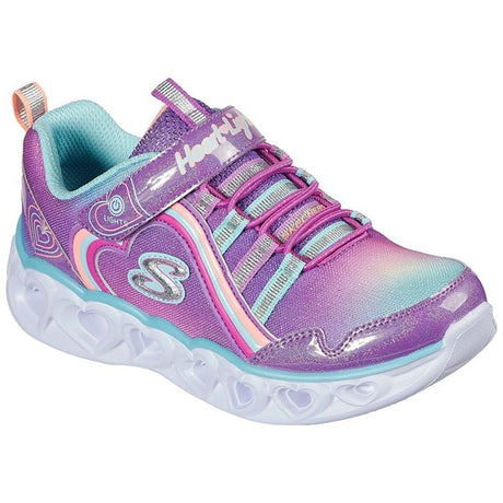 Skechers S-Lights Heart Lights Sneakers Rainbow Lux Purple Multi