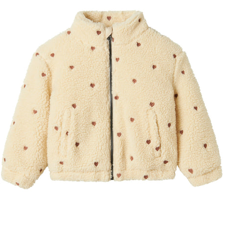 Lil'Atelier Sandshell Nalo Sherpa Loose Jakke