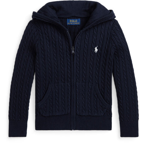 Polo Ralph Lauren Hunter Navy w. Nevis Mini Cable Sweater Full Zip