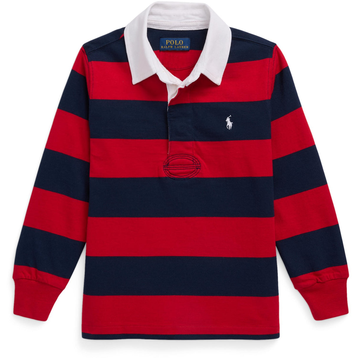 Polo Ralph Lauren Red/Cruise Navy Rugby Bluse