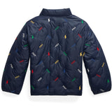 Polo Ralph Lauren Newport Navy/Stafford Green Rev Tera Aoe Bomber Jakke