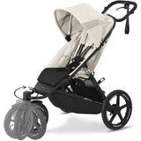 Cybex Avi Spin BLK Klapvogn Seashell Beige light beige