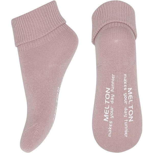 MELTON Bomuld Anti-Slip Strømper Alt Rosa