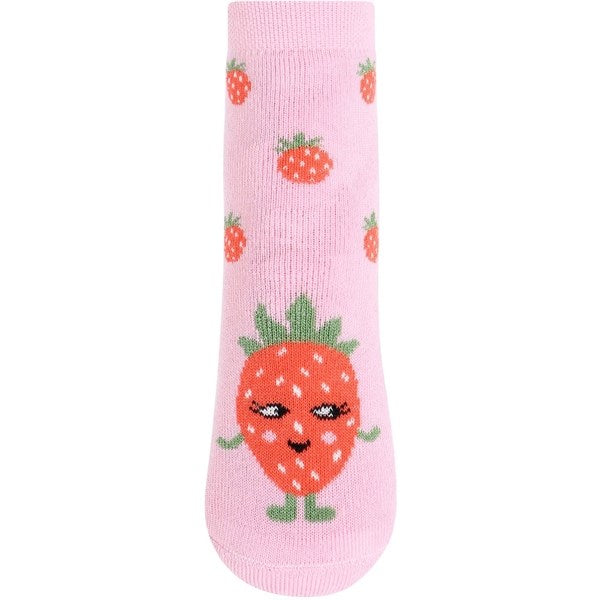 MELTON Strawberry Anti-Slip Strømper Pink Nectar 2