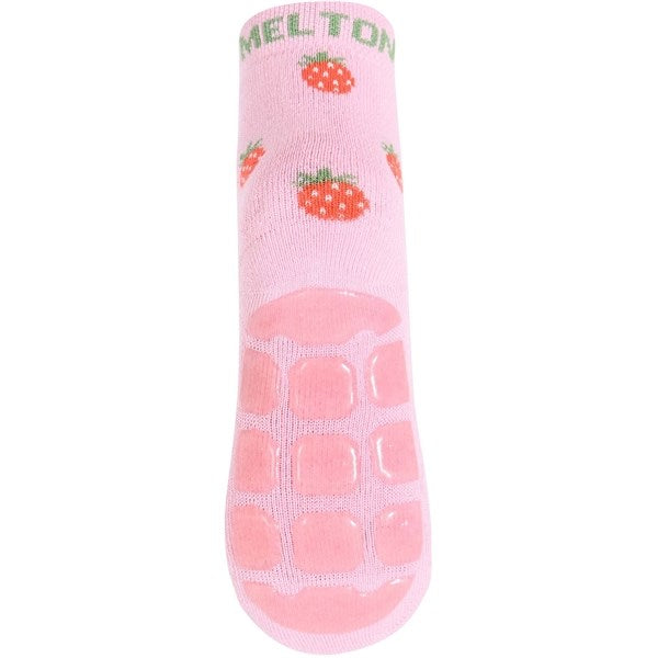 MELTON Strawberry Anti-Slip Strømper Pink Nectar 3