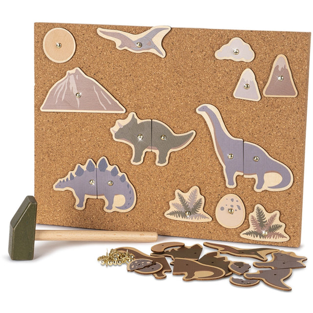 Konges Sløjd Dino Cork Hammer Spil Dino Fsc