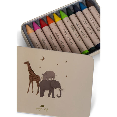 Konges Sløjd Safari Crayons Bees Wax 10 Pcs